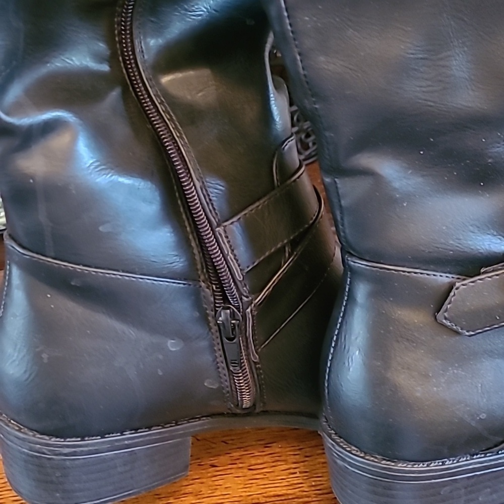 💥3for$12💥 Rampage Imagine black & brown riding boots, size 8.5 - Picture 7 of 12